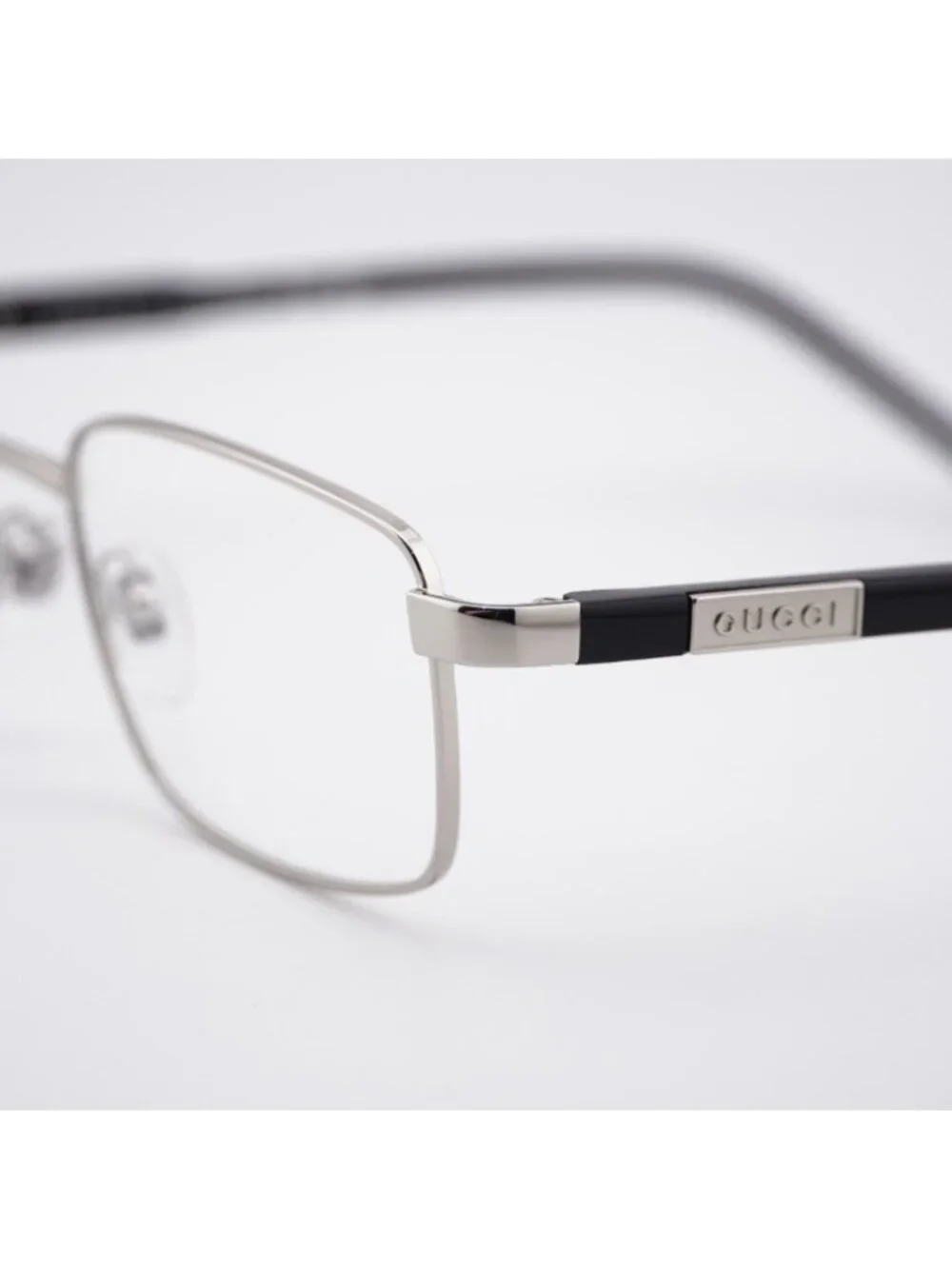 Gucci GG1801O 001 Eyeglasses Silver 54mm Rectangle Frame